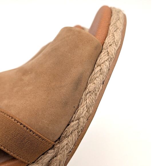 Andre Assous Nalik Wedge Sandal Women's Elastic Strap Brown Size US9.5M EU40 - Picture 11 of 14